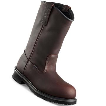 Red Wing SuperSole® 11-inch Safety Toe Pull-On Men's Waterproof Boots Burgundy | ZA 383ZUT